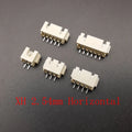 10Pcs JST XH 2.54/PH 2.0/ZH 1.5/1.25mm / SH 1.0mm Pitch Male Plug Pin Header Socket Horizontal/Vertical SMD Connector 2/3/4/5/6P
