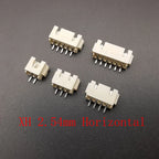10Pcs JST XH 2.54/PH 2.0/ZH 1.5/1.25mm / SH 1.0mm Pitch Male Plug Pin Header Socket Horizontal/Vertical SMD Connector 2/3/4/5/6P