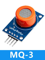 MQ Series Gas Detection Sensor Module Kit - Includes MQ-2, MQ-3, MQ-4, MQ-5, MQ-6, MQ-7, MQ-8, MQ-9, and MQ-135 for Gas Sensing