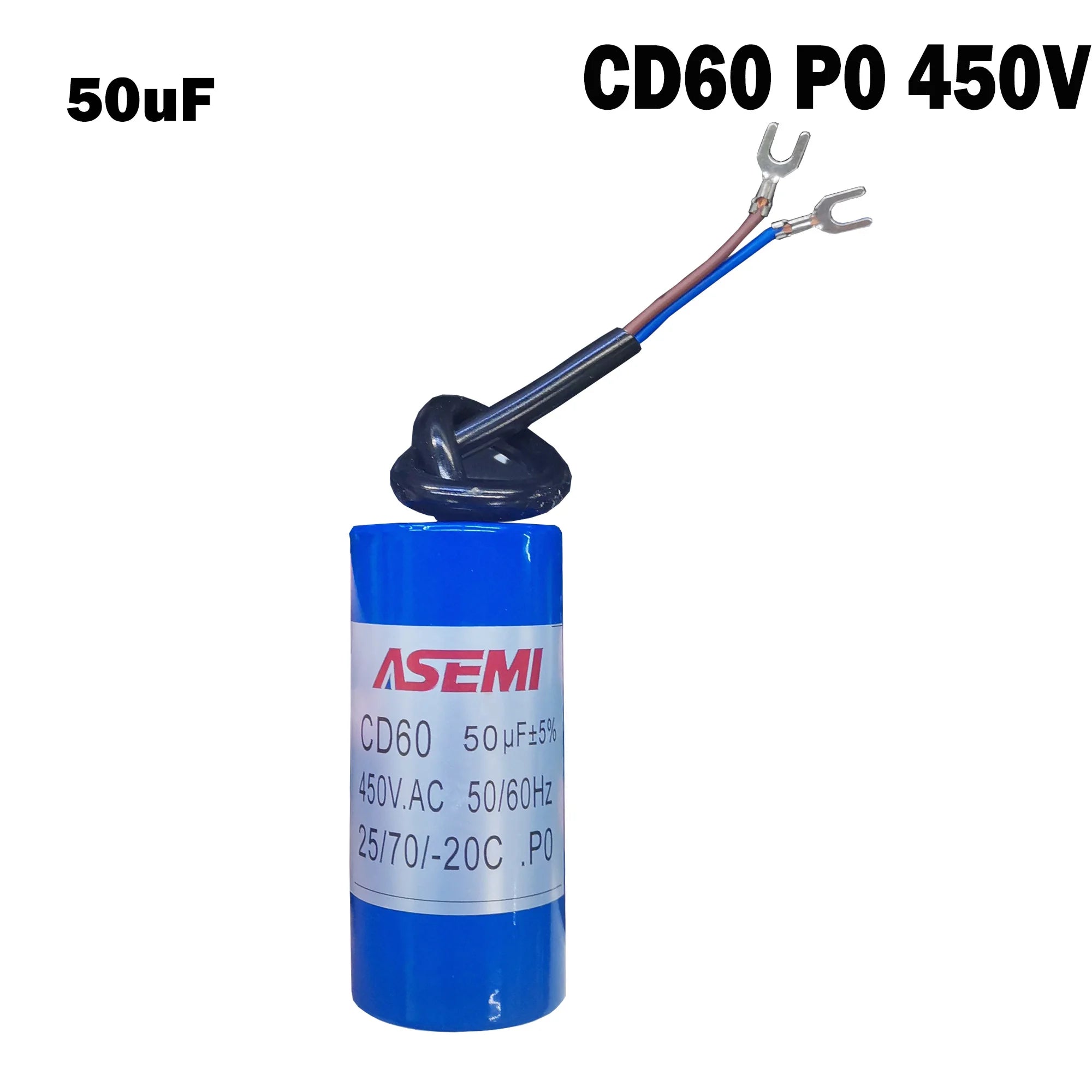 CD60 300uf 450vac P0 Startup Capacitor ASEMI 50uF 75uF 100uF 200uF 250uF 300uF 350uF 400uF 450uF 500uF 800uF