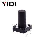 10pcs 12x12mm Panel PCB ON Off Momentary Tactile Tact Micro Mini Switch Push Button DC12V 4 Pin DIP H=5/6/7/8/9/10/12/13/15/16mm