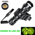 IR850nm&940nm Latest Infrared LED Zoom High Bright Night Vision Infrared Fill Light Tactical Hunting Zoom Flashlight IR Lighting
