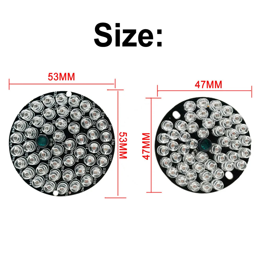 850nm CCTV Fill Light 90degree IR Infrared Night Vision Light 48PCS Leds cctv camera fill light Board