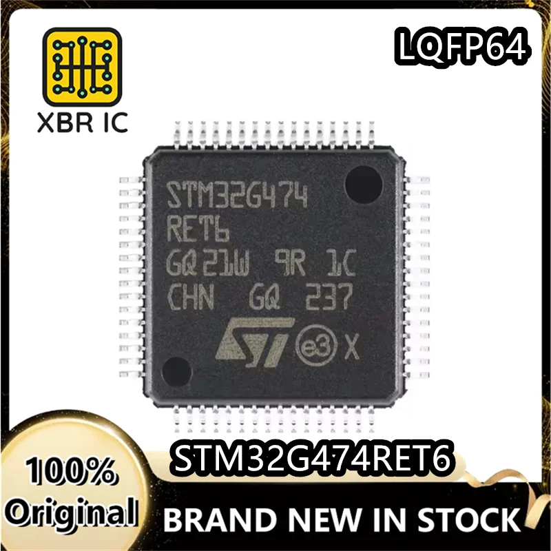 (3/10 Piece) STM32G474RET6 STM32G474 LQFP-64 ARM Cortex-M4 32-bit Microcontroller-MCU New Original Authentic Spot Fast Delivery
