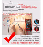 Digital Car Multimeter ANENG 623 Engine Speed Test Auto AC/DC Voltage/Current Ohm Meters Capacitance Car Pulse Width Test Tools