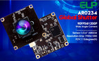 ELP AR0234 Global Shutter USB Camera 1080P 90fps Wide Angle No Distortion UVC Mini Webcam for Golf High Speed Sport PC