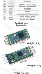 HC-08 Bluetooth Module BLE4.0 Master Slave CC2540 Wireless Serial Low Power Data Transmission