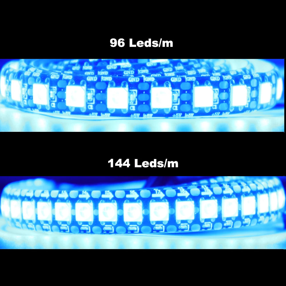 WS2812B WS2812 RGB Led Strip Light Addressable Smart Individually Pixel LED Strip Tape Rope 30/60/74/96/144Pixel/Leds/M DC5V