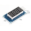 1pcs TM1637 LED Display Module For Arduino 7 Segment 4 Bits 0.36Inch Clock RED Anode Digital Tube Four Serial Driver Board Pack