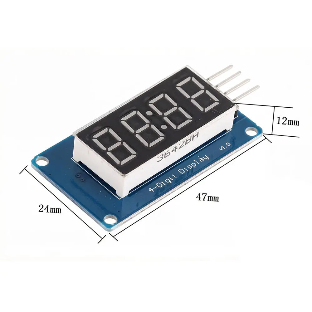 1pcs TM1637 LED Display Module For Arduino 7 Segment 4 Bits 0.36Inch Clock RED Anode Digital Tube Four Serial Driver Board Pack