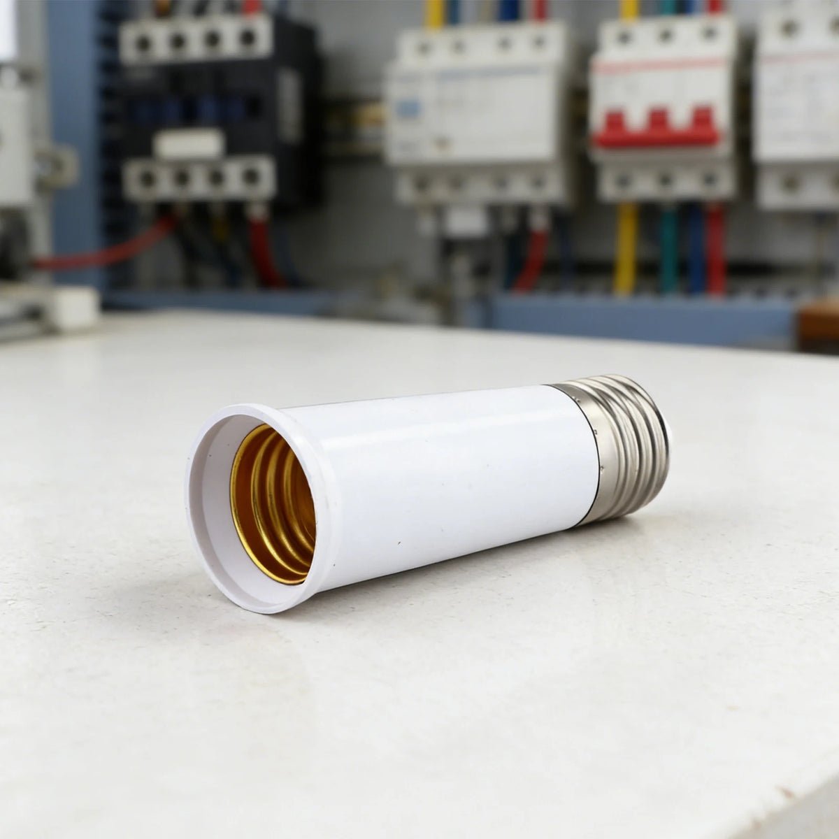 For E27 Extension Adapter Socket for For E27 Screw Base Lighting Devices Including Pendant Lights and Recessed Fixtures