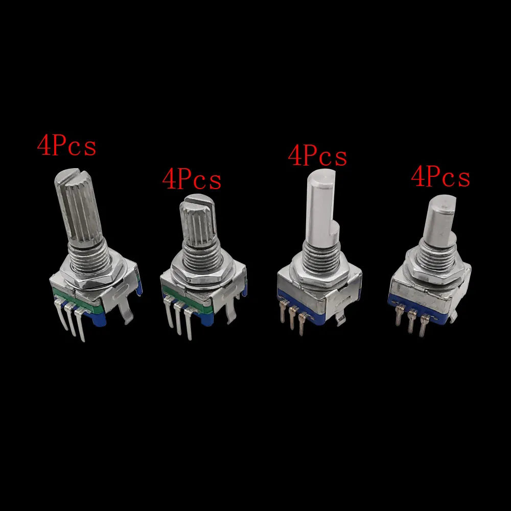 1Box EC11 Handle Length 15mm / 20mm Shaft Encoder Switch Kit 5 Pin Half / Plum Rotary Encoder Code Switch