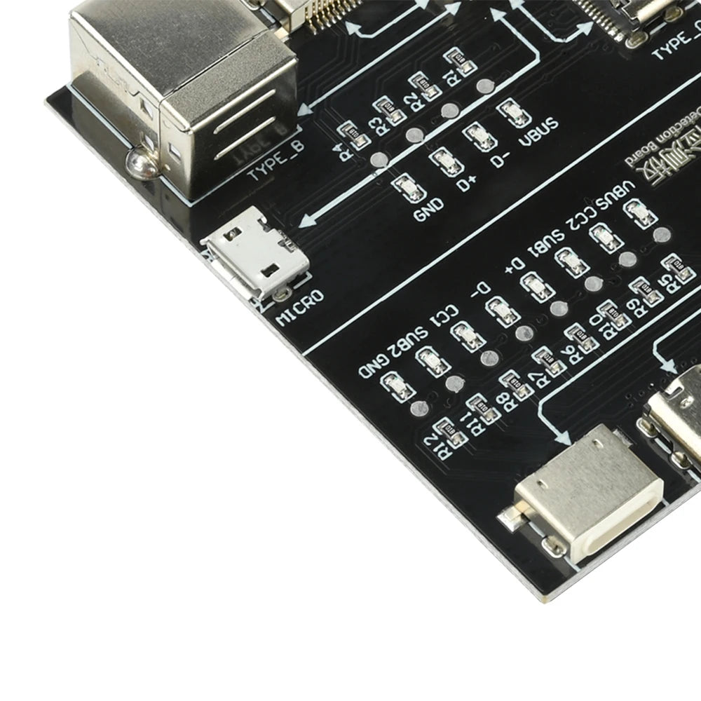 T5 USB Cable Tester Board Multi-Function Interface Cable Testing Module Rapid Detection For Lightning Type-C Micro USB