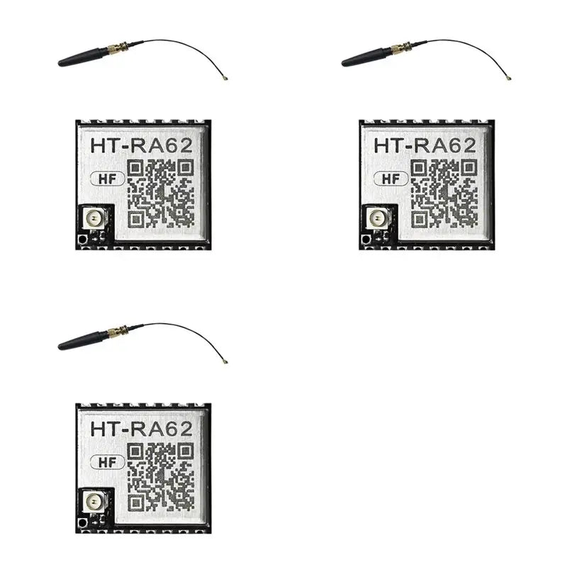 T69C! 3X HT-RA62 Lora Series Module 868-915Mhz SX1262 Low Power Consumption Spread Spectrum Communication with Antenna