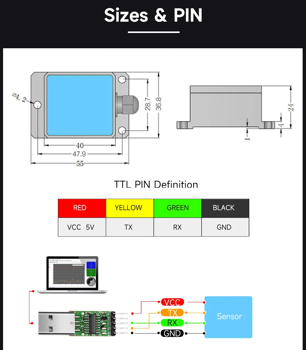 High-Precision Inclinometer HWT605 Accelerometer+Angle+Gyro, MPU9250 IMU, Temperature Compensation, Tilt Angle