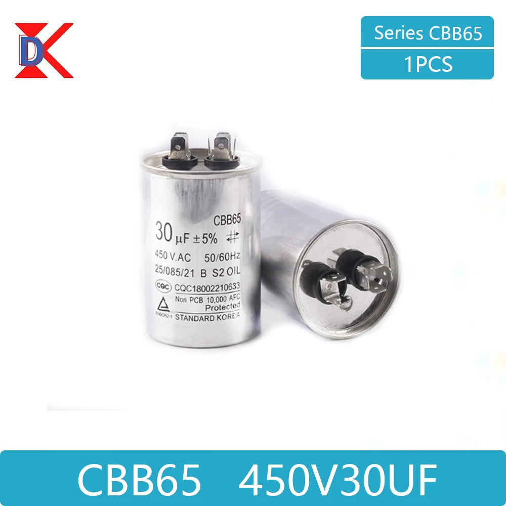 CBB65 air conditioner compressor start capacitor 450V 5/20/25/30/35/40/45/50/60/70UF