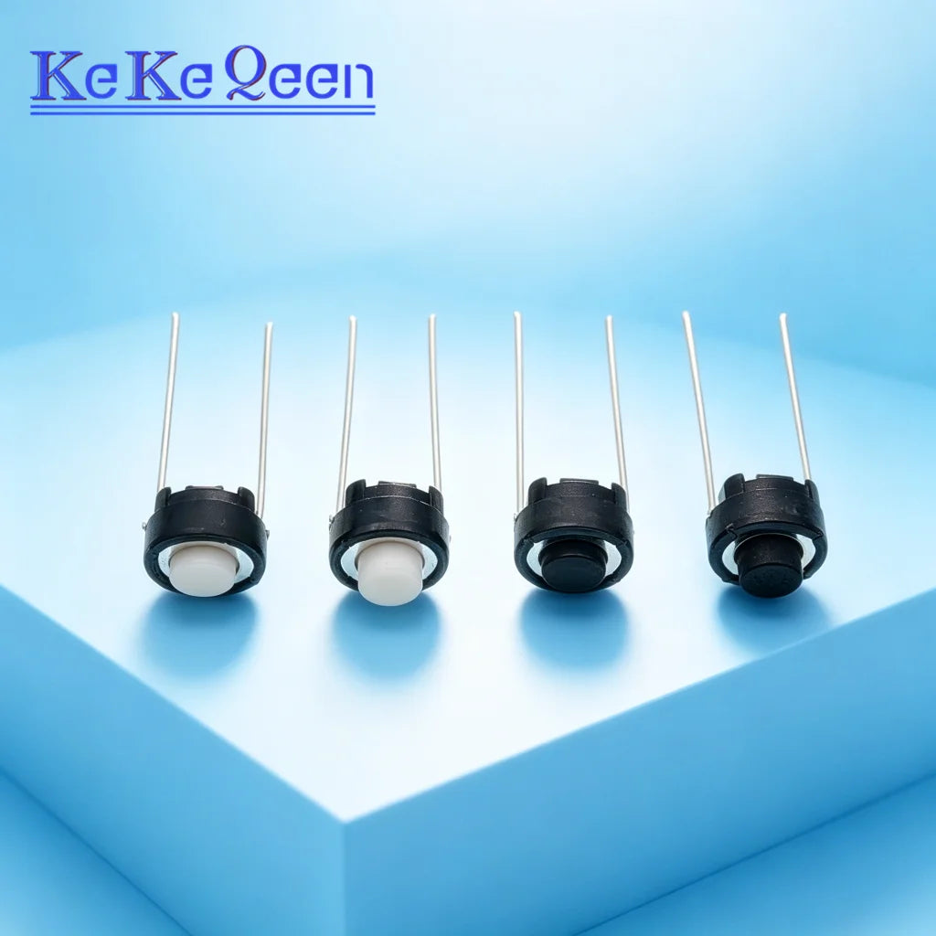 100pcs SKRGAED010 ALPS Tact Switch 6*6*4.3/6*6*5 White Black Touch Switch 6*6*4.3mm/6*6*5mm DIP ON-OFF Push Button Micro Switch