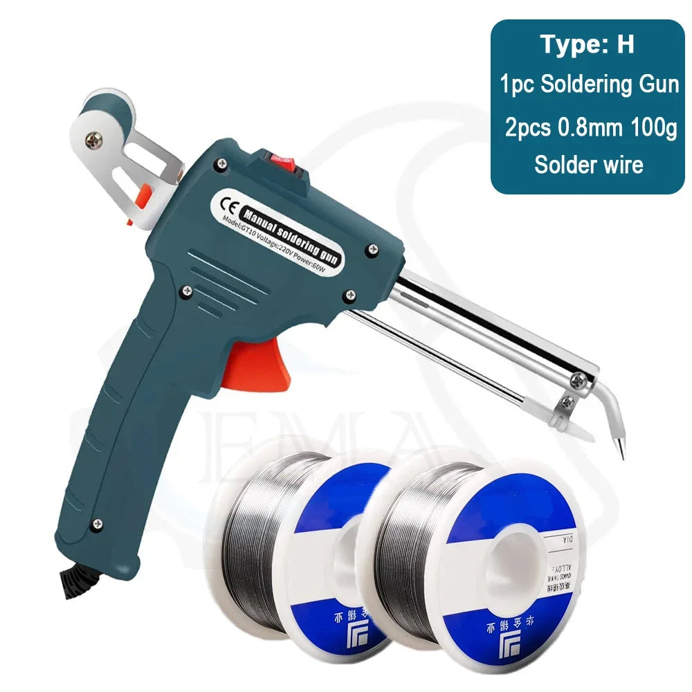 60W Automatic Electric Soldering Iron Tin Gun Hand-Held Internal Heating Automatically Send Tin Gun Welding Heating Repair Tools