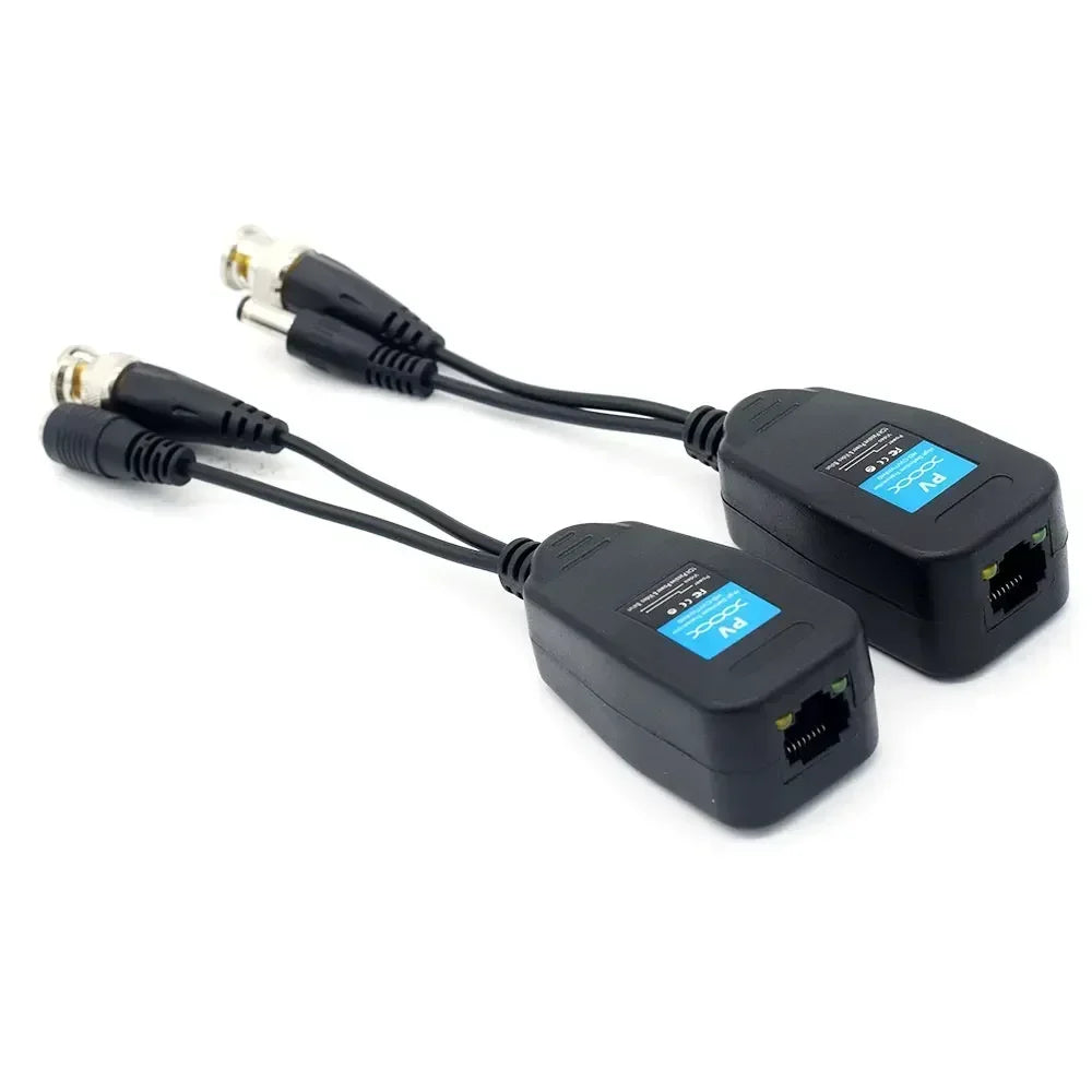 8MP BNC Coaxial Cable 1080p HD CCTV Video Transmission Cable RJ45 Passive BNC Twisted Pair 3-in-1 Security Camera Cable
