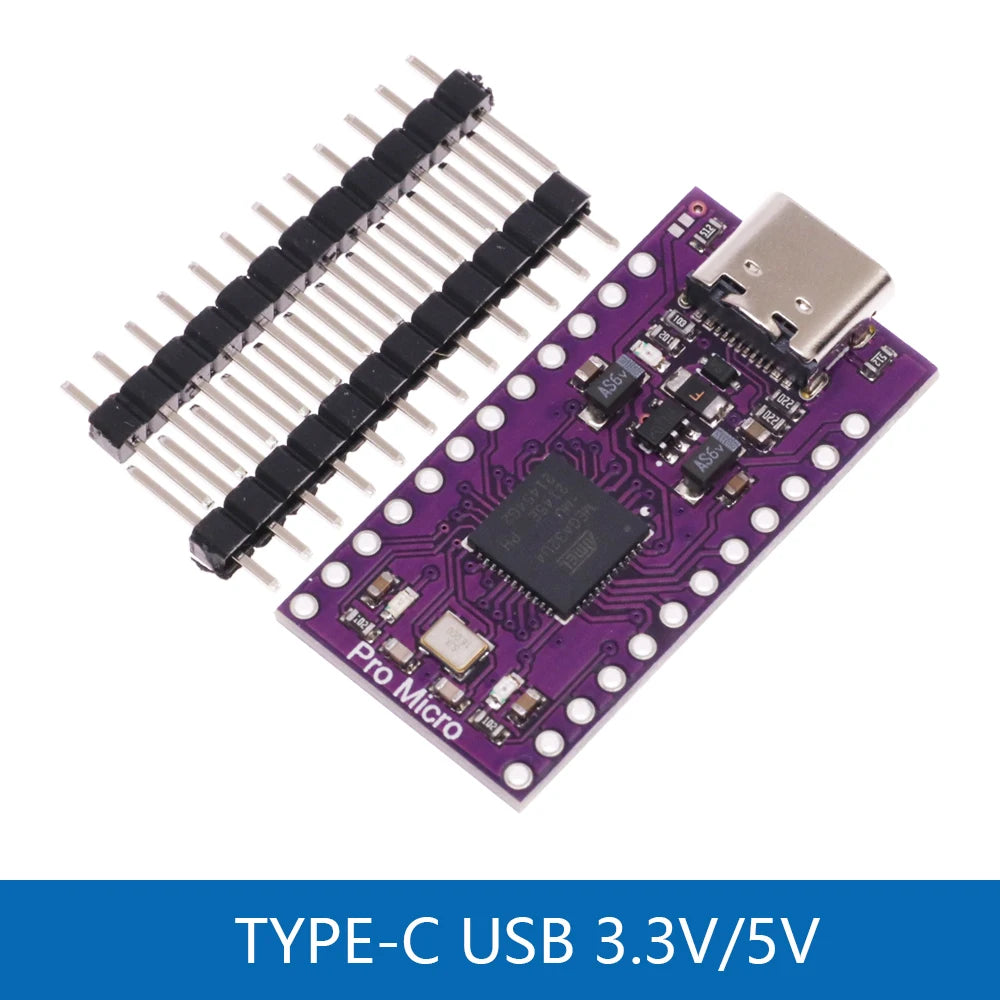 ATmega32U4 3.3V 8Mhz Pro Micro 5V 16MHz Board Module MINI/ MICRO/Type-C USB For Arduino/Leonardo Controller Replace Pro