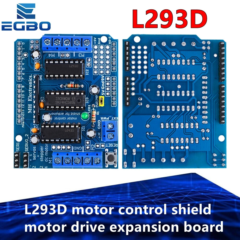 1PCS EGBO  L293D motor control shield motor drive expansion board FOR Arduino motor shield