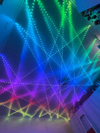 DC24V 1000ct SK6812/WS2811 LED Pebble String Light RGB Addressable Full Color Clear Wire IP65 3D 360 Degree Light-emitting