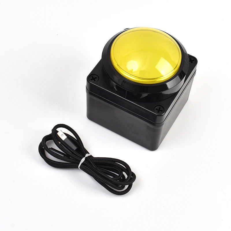 100MM USB Custom Button Remote Control Buzzer Switch Lottery Computer Mouse Shortcut Keyboard 2m