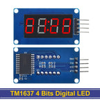 1/5pcs TM1637 4 Bits Digital LED Display Module For arduino 7 Segment 0.36Inch Clock RED Anode Tube Four Serial Driver Board