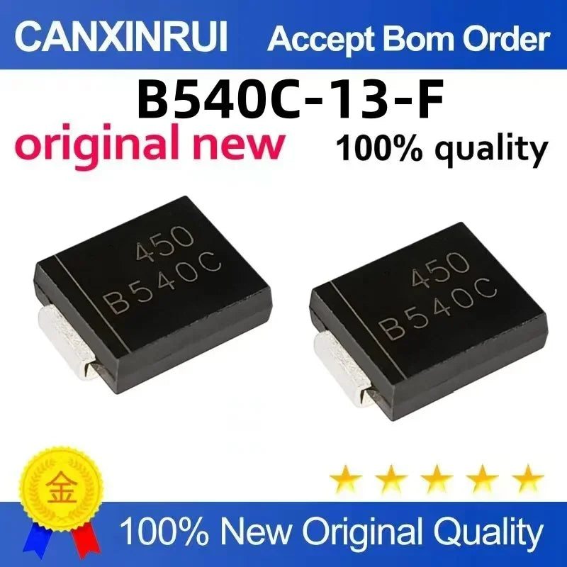 (5-100 pieces) Brand new B540C-13-F package SMC 5A 40V Schottky surface mount diode B540C