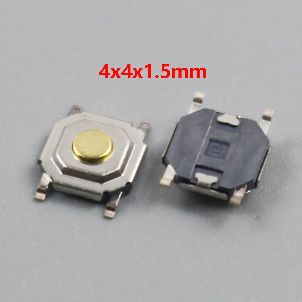 10Pcs/Lot Touch Tact Waterproof Switch Kit 4x4/5x5/4.5x4.5 SMT Micro Tactile Push Button Touch Switch 4 Pin LCD Monitor Repair ﻿