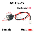 Cltgxdd DC-10A/11A-CX DC-12A-CX DC-15A-CX Magnetic Male Female Connector W/ XH Terminal 8mm 10mm Magnetic Plug With Line  Cable