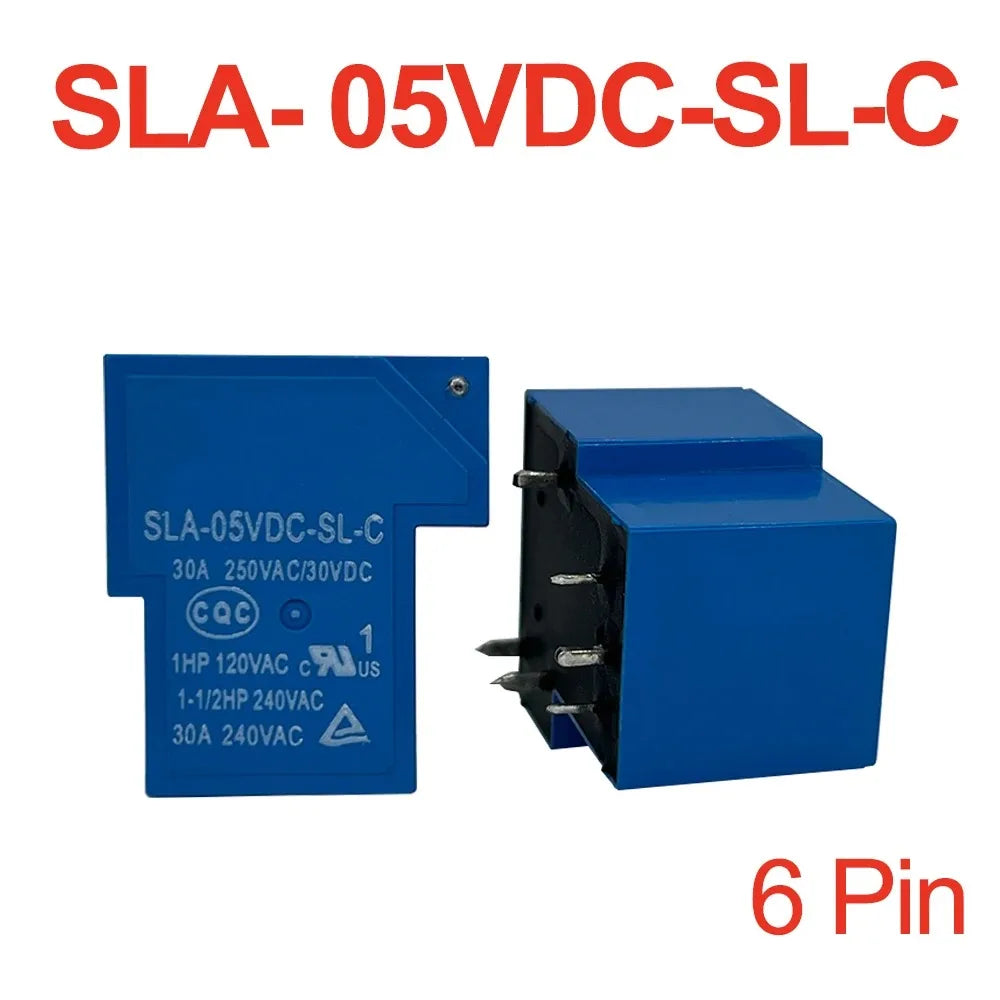 5 PCS Power Relay SLA Series SLA-05V 09V 12V 24V 48VDC-SL-A -C 4 Pin 5 Pin 6 Pin 30A T90 for Electronic Components Market