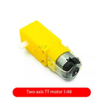 TT Motor 130 Motor Smart Car Gear Motor Robot Gear Motor Smart Car Double Shaft Yellow