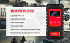 WOYO PL007 CAN LIN PWM Tester, Auto-recognize CAN-H & CAN-L, Read Baud Rate, For Automotive Diagnostic Tool