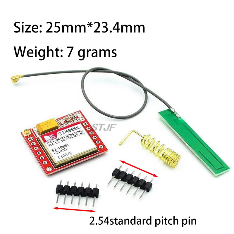 Smallest SIM800L GPRS GSM Module Kit MicroSIM Card Core BOard Quad-band TTL Serial Port with the antenna