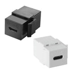 USB C Keystone Jack Inserts Adapter USB 3.1 Type-C Female to Female Insert Socket Coupler Connector for Wall Plate Outlet Panel