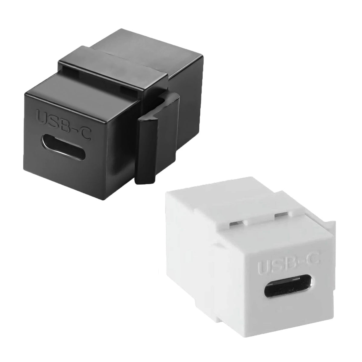 USB C Keystone Jack Inserts Adapter USB 3.1 Type-C Female to Female Insert Socket Coupler Connector for Wall Plate Outlet Panel