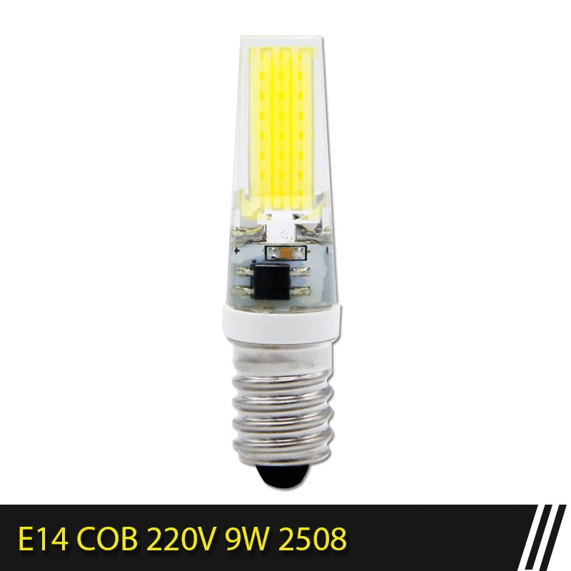G4 LED COB Lamp E14 G9 12V 220V Dimmable 6W 9W COB LED Bulb Lampada LED Lighting Replace Halogen Spotlight Chandelier LED Lamp