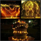 Solar String Lights Outdoor Waterproof LED Strip Rope Tube Lamp Christmas Fairy Garland String Lights for Garden Tree Yard Fence