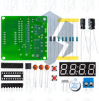 ‌AT89C2051-24PU 8051 Microcontroller LED Clock Kit – 4-Digit 7-Segment DIY Soldering Project with DS1307 RTC (I²C) | Alarm/Timer