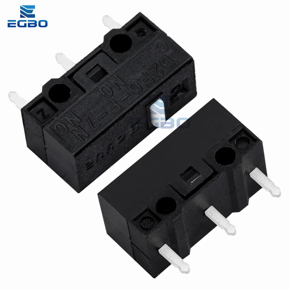 10PCS/LOT New Authentic  5 million times Mouse Micro Switch D2FC-F-7N Mouse Button Fretting  D2FC-E-7N D2FC