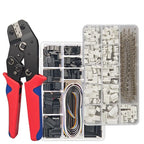 SN-01BM Crimping Plier Kit Ratcheting Crimper Tool Set with 460pcs 2.54mm JST-XH Connectors for AWG 28-20(0.08-0.5mm²)