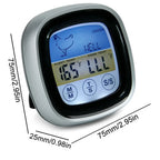 Digital Kitchen Thermometer Probe Touch Screen Meat Barbecue Food Temperature Measure Tool Steak BBQ Timer Cooking Tools