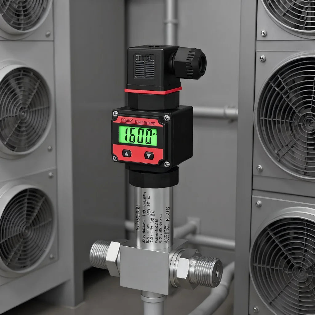 LCD Digital Differential Pressure Transmitter 4-20mA 0-10V RS485 Diffusion Silicon Integrated Pressure Difference Sensor