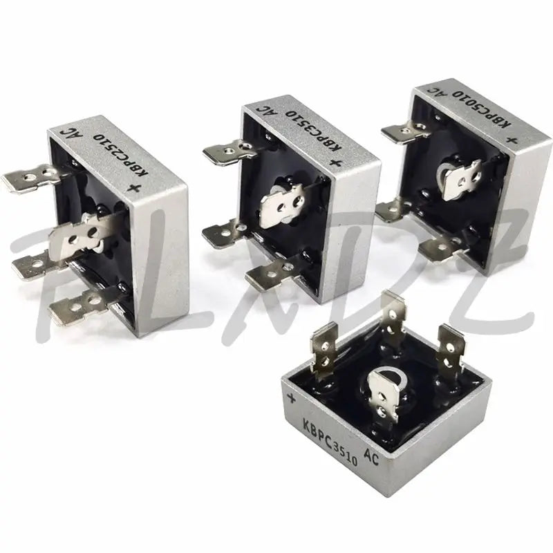 5Set Diode Bridge Rectifier KBPC5010 KBPC1510 KBPC2510 KBPC3510 Rectifiers 15A 25A 35A 50A 1000V With Aluminum Heatsink