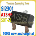 (50 Pieces) SI2301 SI230I A1SHB AISHB SOT-23 2.3A/20V P-channel MOSFET Field Effect Tube 100% Brand New and Original