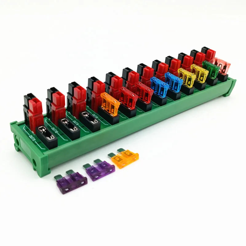 PS-11 DIN Rail Mounting  12-Port Power Splitter Anderson Connector Distributor DC36V 45A.