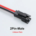 JCD 2/3/4/5/6 Pin LED Strip JST SM Connector Male or Female Adapter Plug Connector Terminal with 20CM 22AWG Wire for Light Strip