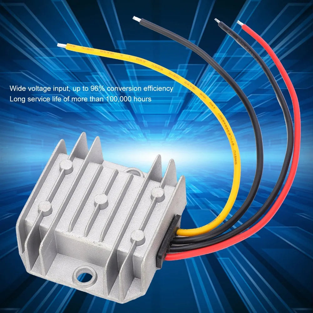 24V to 12V DC Power Converter 10A 120W Stable Output Voltage Buck Converter Waterproof Efficient Switching Power Supply