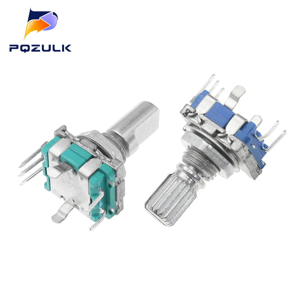 5PCS  20 Position Incremental 360 Rotary Encoder Knob Button Switch EC11 Arduino Digital Potentiometer 15/20mm Plum Half Shaft